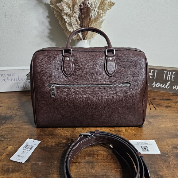 SATURDAY SALE...Coach Large Rowan...Maple - Picture 4 of 11